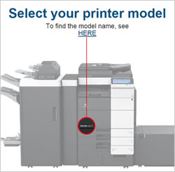 Select your printer model
