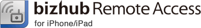 bizhub Remote Access for iPhone/iPad