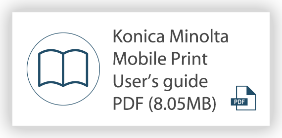 Konica Minolta Mobile Print user's guide