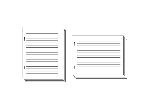 Stapled paper hotsell